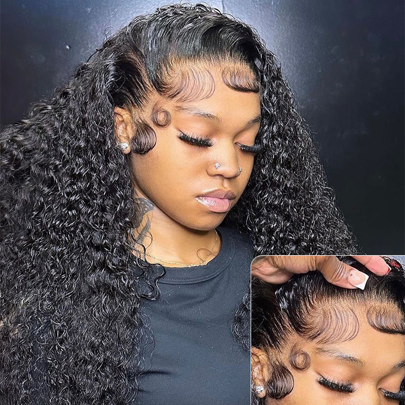 Raw Hair Burmese Curls Wigs 13x4 13x6 Frontal Wig New Fashion