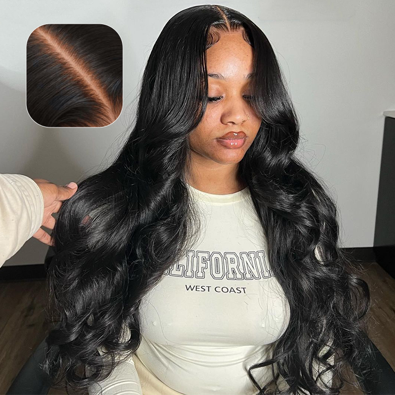 Vietnamese Hair Raw Hair Wig Vietnamese Raw Wavy Closure Wig 200% Density