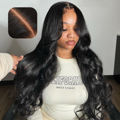 Vietnamese Hair Raw Hair Wig Vietnamese Raw Wavy Closure Wig 200% Density