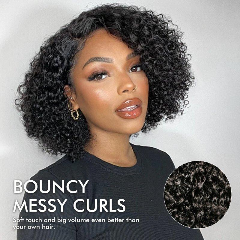 Raw Hair Italian Curly Wig 13x4 13x6 HD Lace Wigs Italian Wave  200% Density Wig