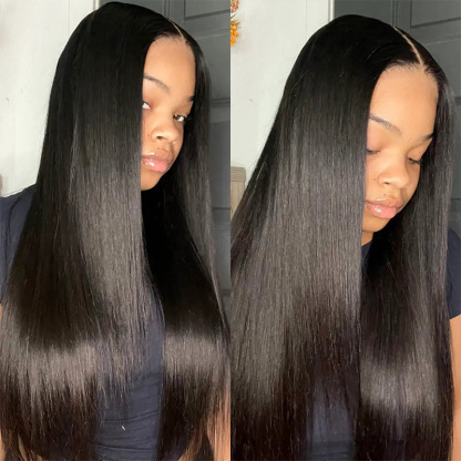 Raw Hair Glueless Wig 2x6 HD Closure Wigs Straight Film HD Lace Wigs