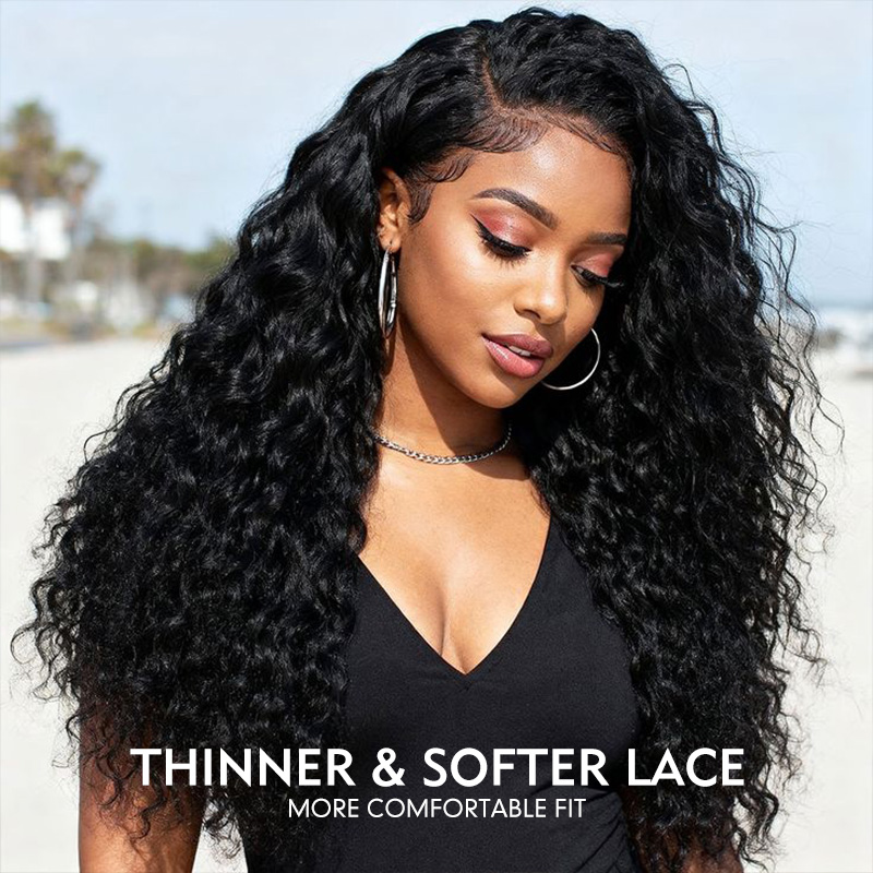 Raw Hair Water Wave Wig 4x4 5x5 6x6 7x7 HD Closure Wig
