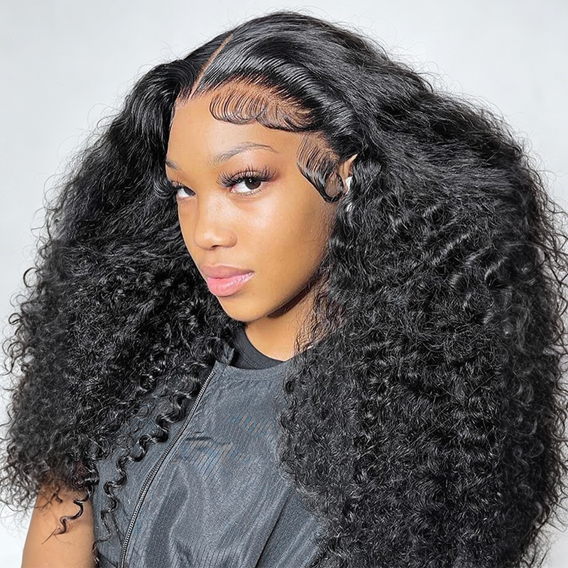 Raw Hair Deep Wave 4x4 5x5 6x6 7x7 HD Closure Wigs Classic Hairstyle