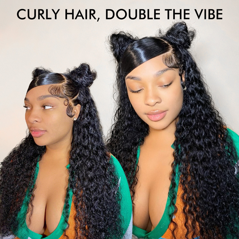 Raw Hair Curly Closure Wig Donor hair Deep Curly Wig HD 7x7 6x6 5x5 4x4 Wig