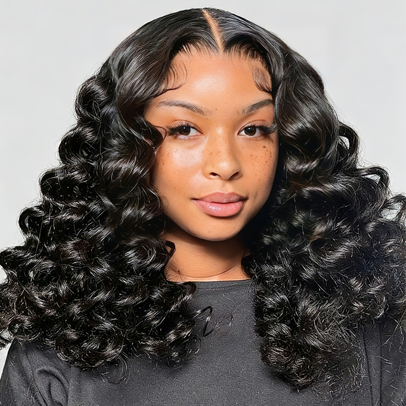 Raw Hair Loose Wave Wig Hair 7x7 6x6 5x5 4x4 Prepluck Lace Closure Wig