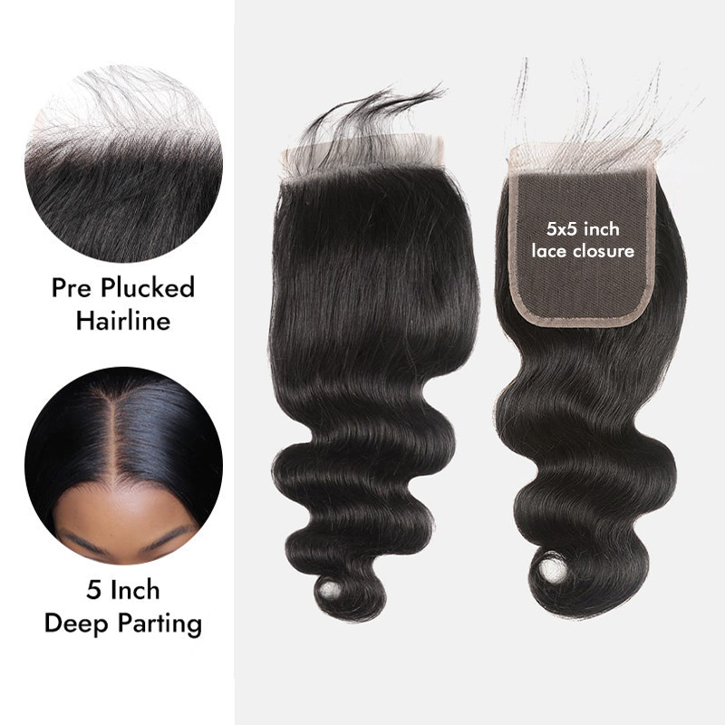 Burmese Hair Body Wave Lace Closure