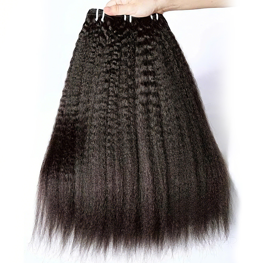 Burmese Kinky Straight  Hair Bundles