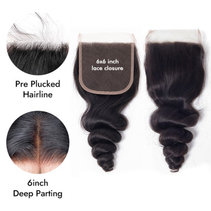 Burmese Hair Loose Wave Lace Closure