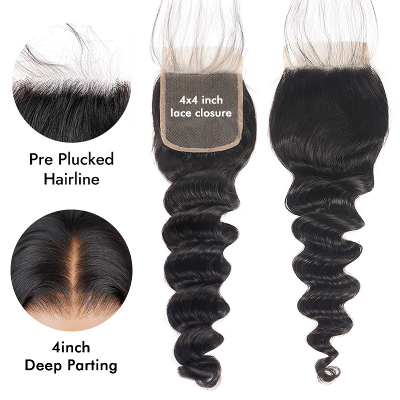 Burmese Hair Loose Deep Lace Closure