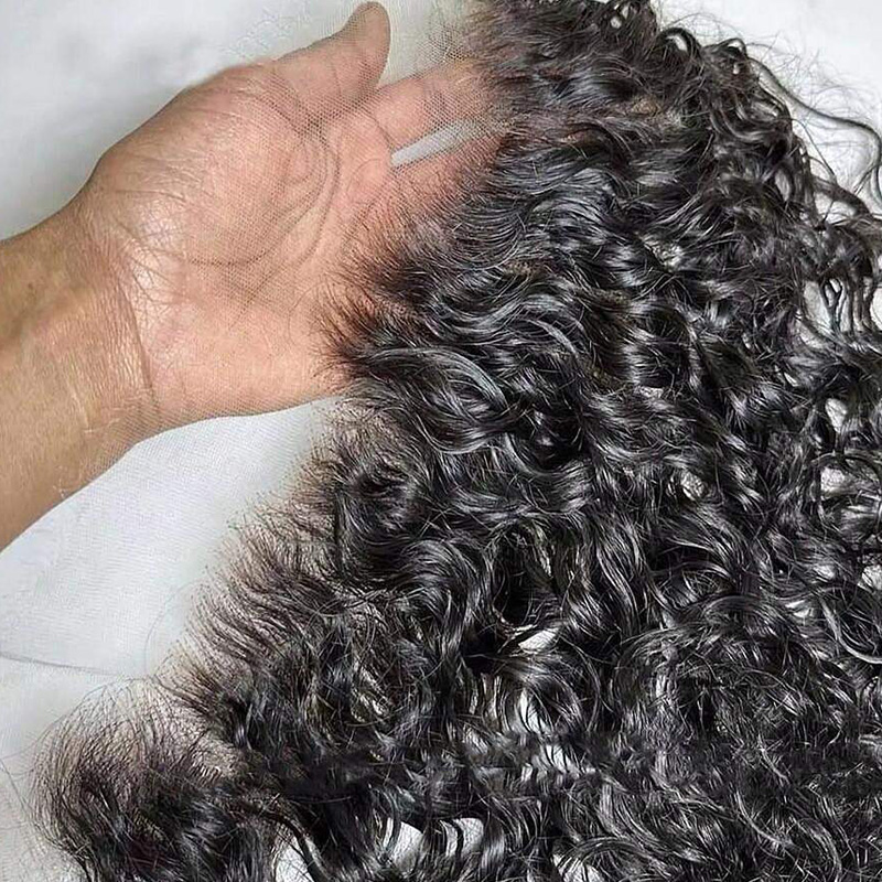 Luxury Raw Hair  Water Wave Lace Frontal