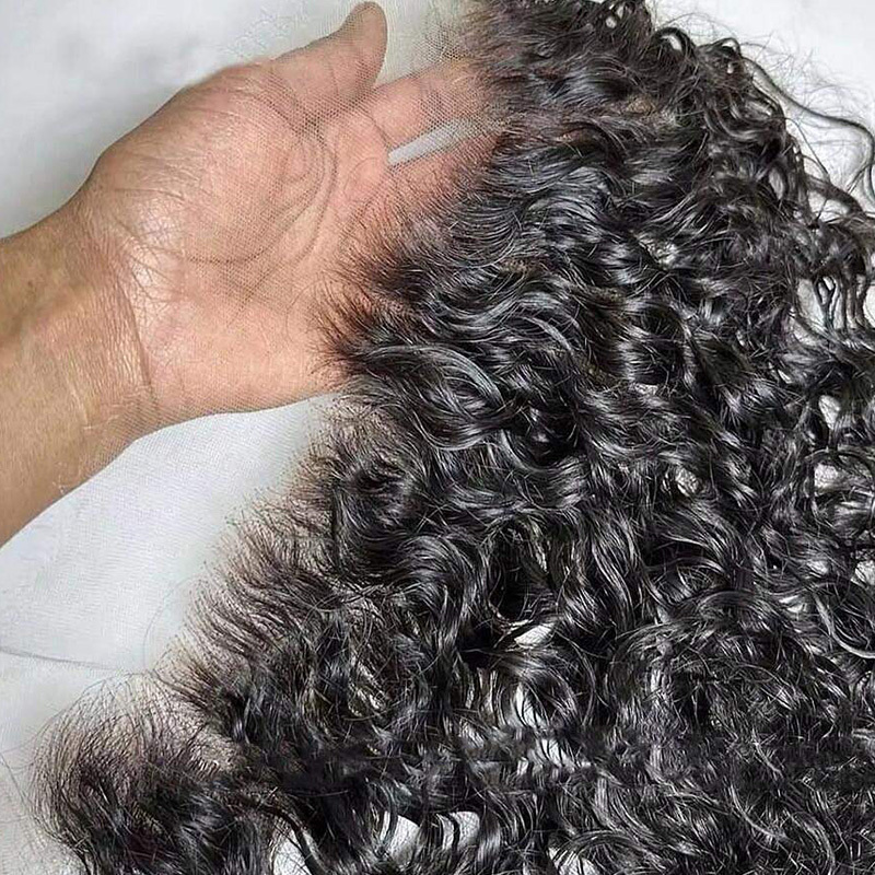 Luxury Raw Hair  Water Wave Lace Frontal