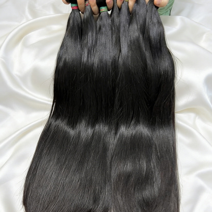 Straight one donor hair top grade raw hair bundle natural color unprocessed hair bundle deal 1 bundle/ 3 bundle /4 bundle