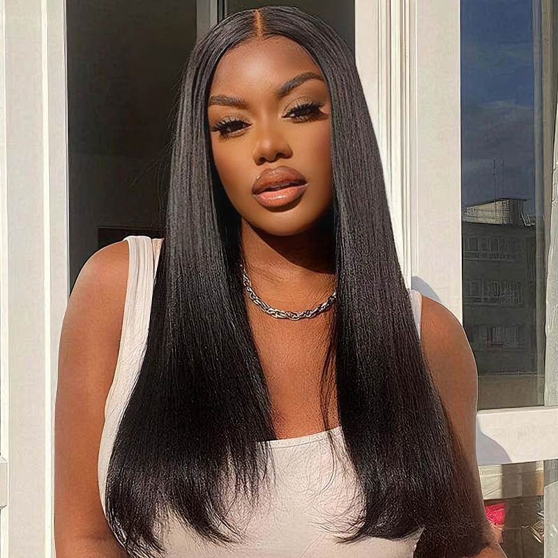 Raw Hair Straight Lace Frontal Wigs Glueless Human Hair Wigs Pre Plucked HD 13x6 13x4 200% Density Wig