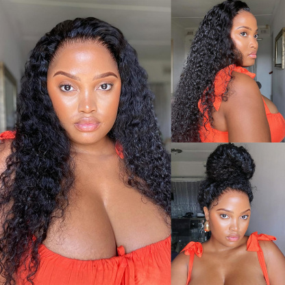 Raw Hair Italian Curly Wigs 7x7 6x6 5x5 4x4 Italian Wave Invisible HD Closure wig