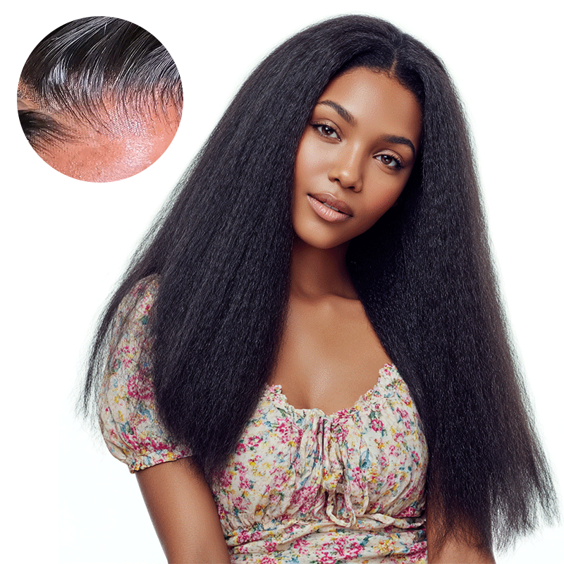 Raw Hair Kinky Straight Hair4x4 5x5 6x6 7x7 Glueless HD Wigs