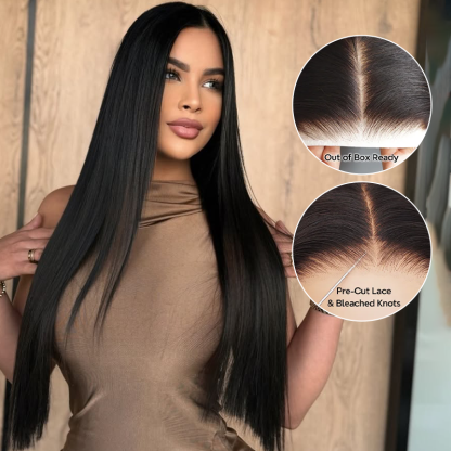 Raw Hair Straight 4x4/ 5x5 /6x6 /7x7 HD/Transparent Closure Wigs No Processed Glueless Wig