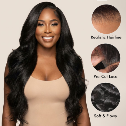 Raw Hair Wigs Loose Wave Lace Frontal Wig Swiss HD Lace Wigs Human Hair Natural And Realistic Invisible Lace Wig