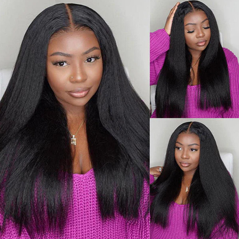 Raw Hair Kinky Straight Hair4x4 5x5 6x6 7x7 Glueless HD Wigs