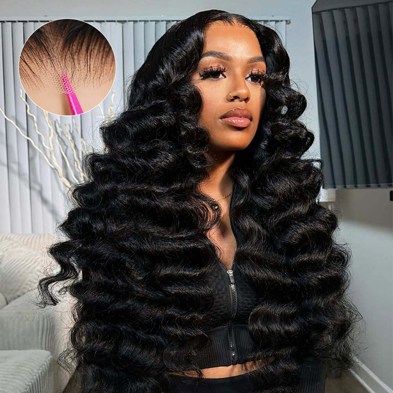 Raw Hair Loose Deep Wave Wig HD 7x7 6x6 5x5 4x4 Ocean Wave Lace Closure Wigs