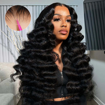 Raw Hair Loose Deep Wave Wig HD 7x7 6x6 5x5 4x4 Ocean Wave Lace Closure Wigs