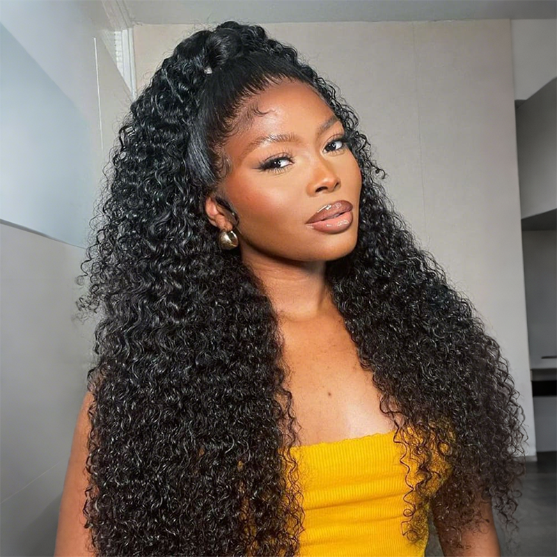 Raw Hair Italian Curly Wig 13x4 13x6 HD Lace Wigs Italian Wave  200% Density Wig