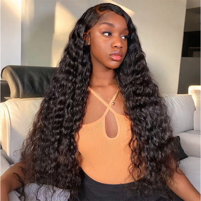 Raw Hair Curly 13x6 13x4 Glueless HD Lace Frontal Wig Deep Curly HD Wigs