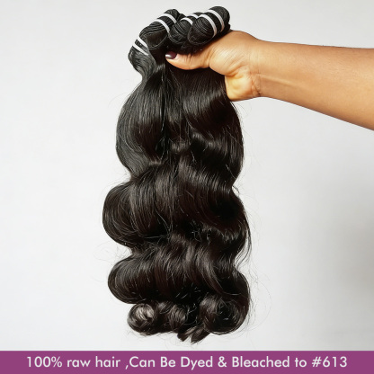 Raw hair top grade Body Wave Hair Bundle wholesale Unprocessed Hair bundle deal 1 bundle/ 3 bundle /4 bundle