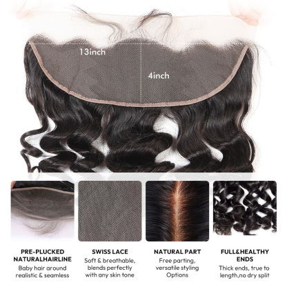 Luxury Raw Hair  Loose Wave Lace Frontal