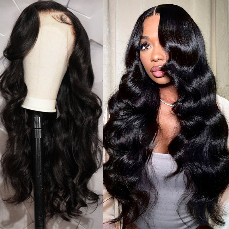 Vietnamese Hair Raw Hair Wig Vietnamese Raw Wavy Closure Wig 200% Density