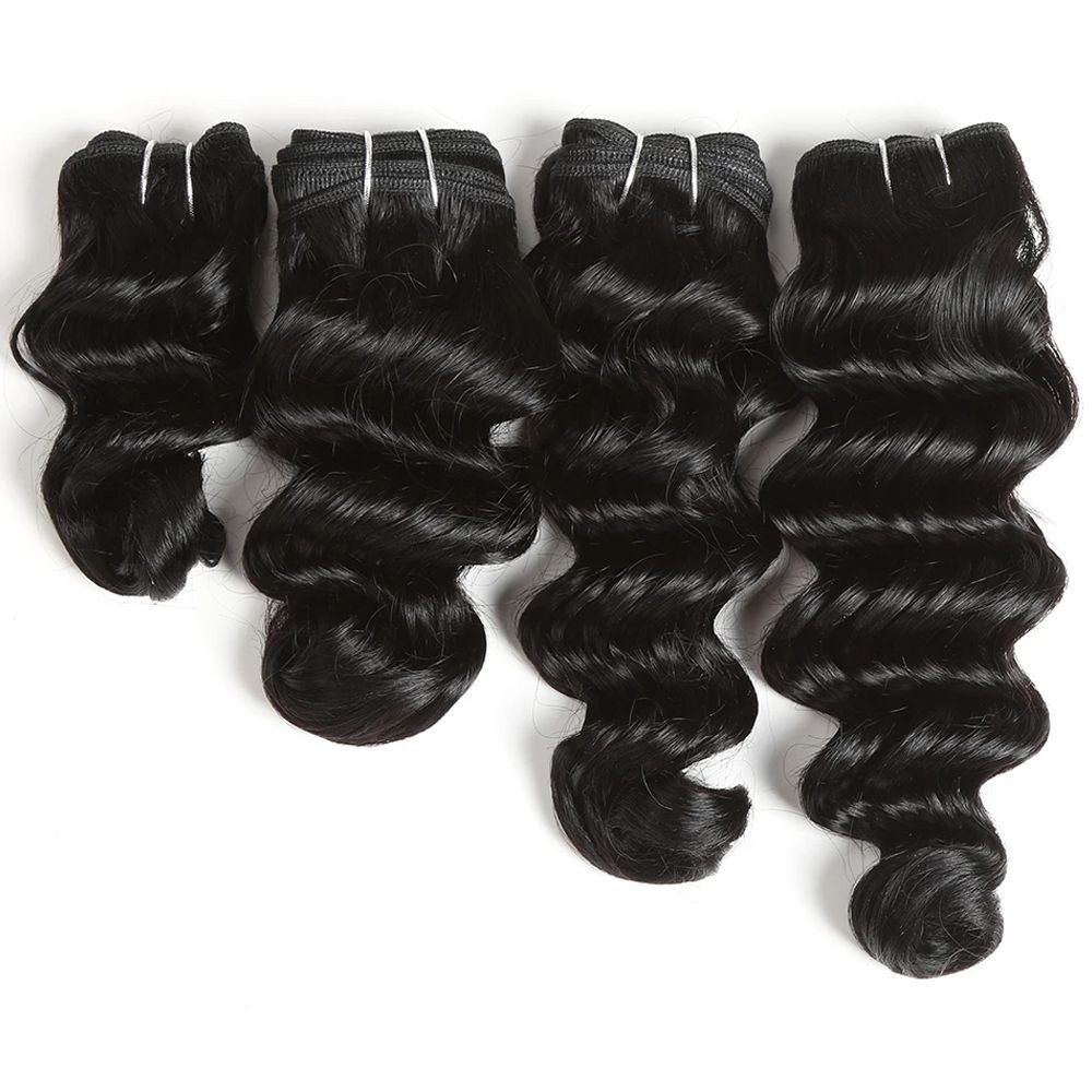 Raw hair Loose deep wave top grade wholesale Unprocessed Hair Bulk Bundles deal 1 bundle/ 3 bundle /4 bundle