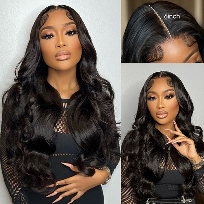 Raw Hair 13x4/13x6 HD Closure Wigs Body Wave Layered Wig  200% Density