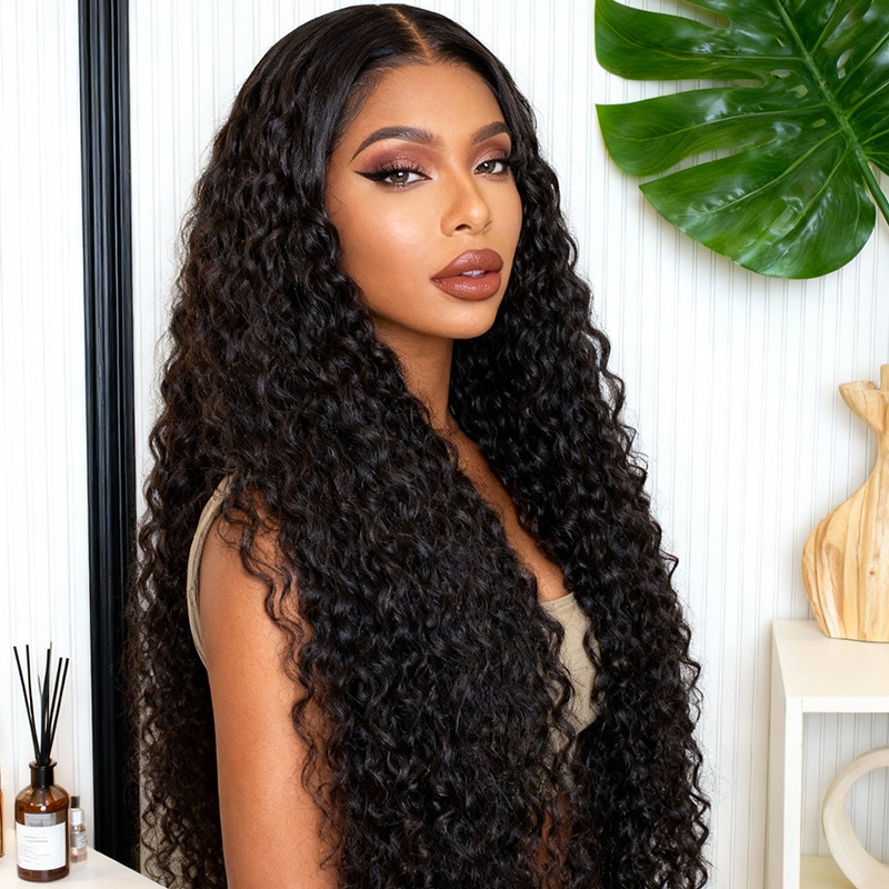 Raw Hair Italian Curly Wigs 7x7 6x6 5x5 4x4 Italian Wave Invisible HD Closure wig