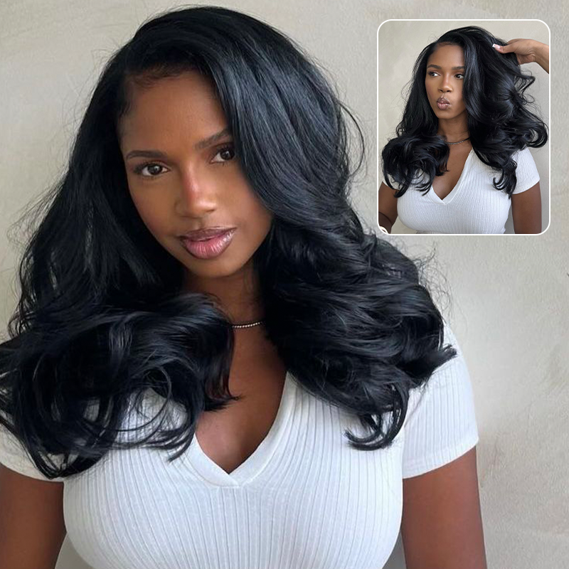 Raw Hair Wigs Loose Wave Lace Frontal Wig Swiss HD Lace Wigs Human Hair Natural And Realistic Invisible Lace Wig