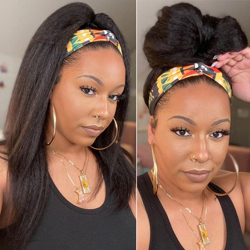 Raw Hair Natural Hairline Kinky Straight Hair 13x6 13x4 HD Lace Forntal Human Hair Wig Free Part