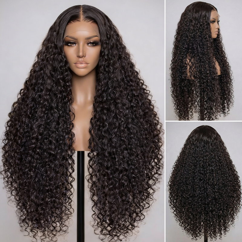 Raw Hair Italian Curly Wig 13x4 13x6 HD Lace Wigs Italian Wave  200% Density Wig