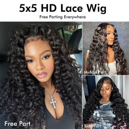 Raw Hair Loose Wave Wig Hair 7x7 6x6 5x5 4x4 Prepluck Lace Closure Wig
