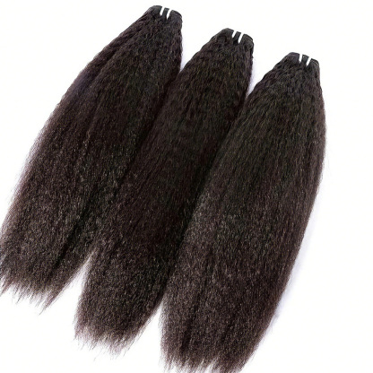 Burmese Kinky Straight  Hair Bundles