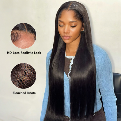 Luxury Raw Hair Straight  Lace Closure