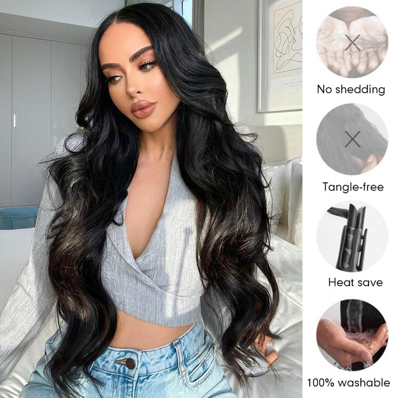 Raw Hair HD Closure Wig Body Wave with cap 4x4 5x5 6x6 7x7 Thin Film Lace Wig