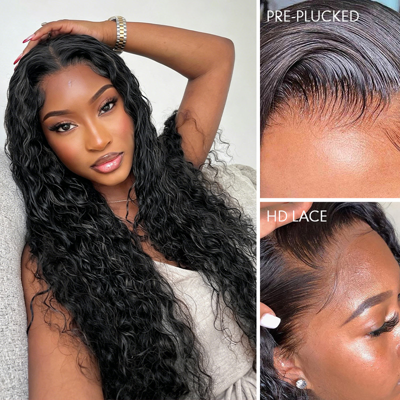 Best Raw Hair Wet Wavy Wig New Style Glueless Wig 7x7 6x6 5x5 Pre Cut Lace Closure Wig