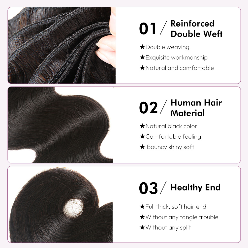 Raw hair top grade Body Wave Hair Bundle wholesale Unprocessed Hair bundle deal 1 bundle/ 3 bundle /4 bundle