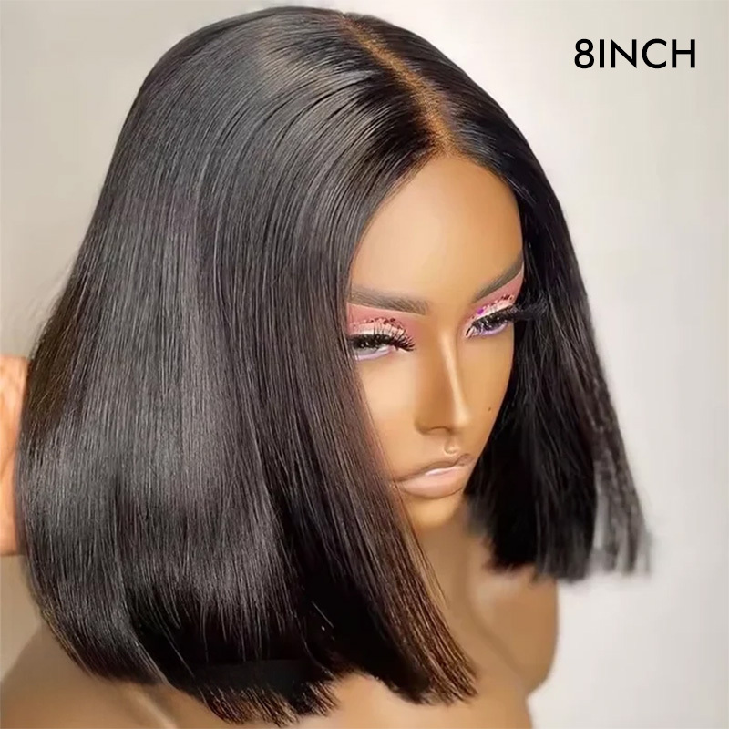 Raw Hair Glueless Wig 2x6 HD Closure Wigs Straight Film HD Lace Wigs
