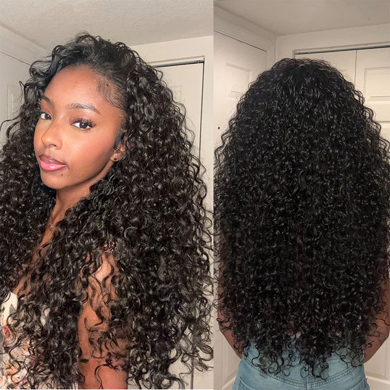 Raw Hair Water Wave Wig 4x4 5x5 6x6 7x7 HD Closure Wig