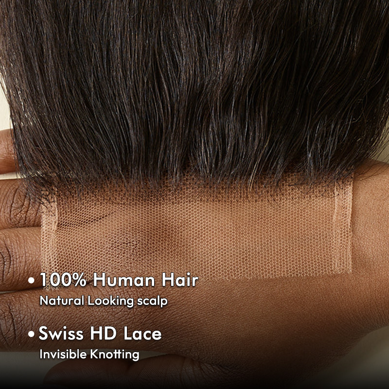 Burmese Hair Kinky Straight Lace Closure
