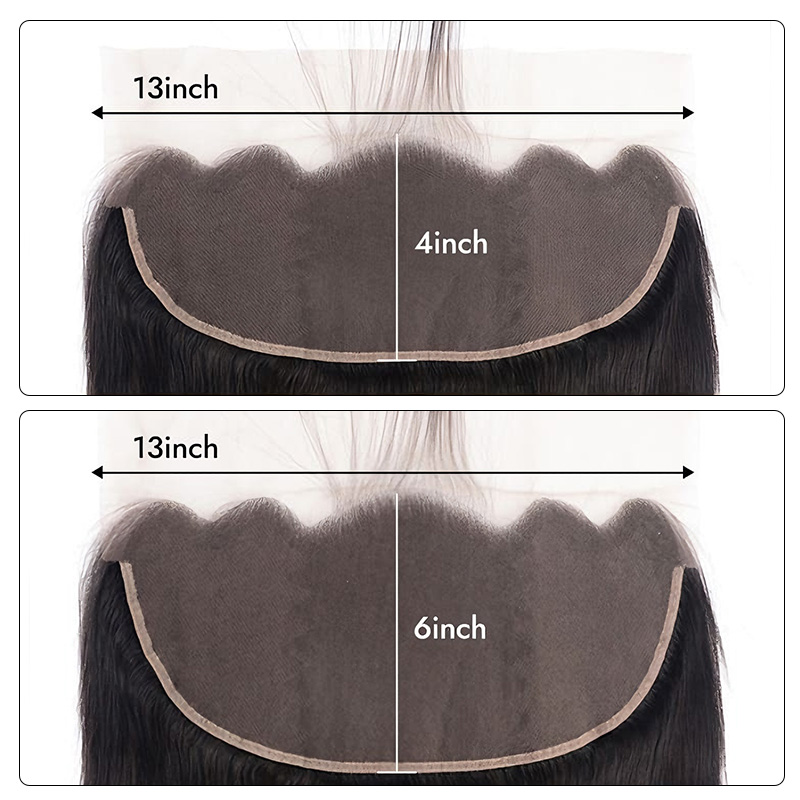 Burmese Hair Straight  Lace Frontal