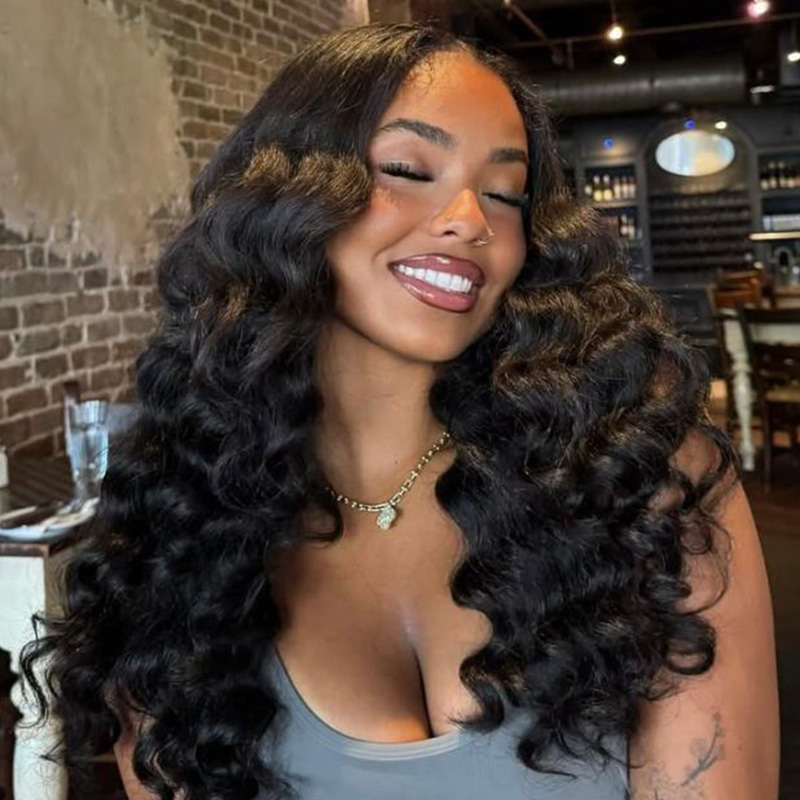 Raw Hair Loose Wave Wig Hair 7x7 6x6 5x5 4x4 Prepluck Lace Closure Wig