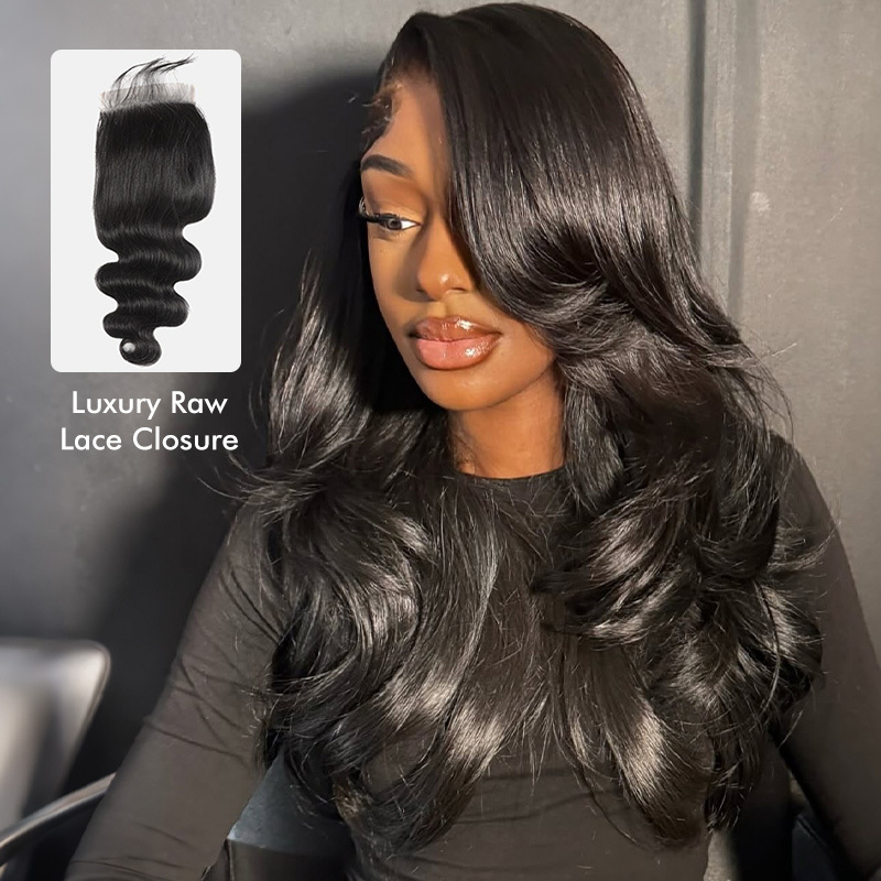 Luxury Raw Hair BODY WAVE Lace Closure