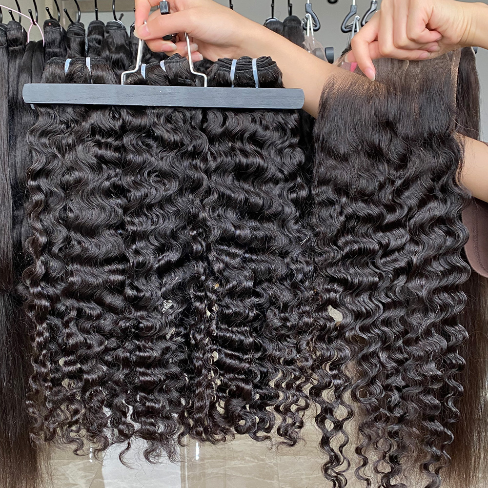Raw Burmese hair Best quality Burmese curly Bundles From One Donor
