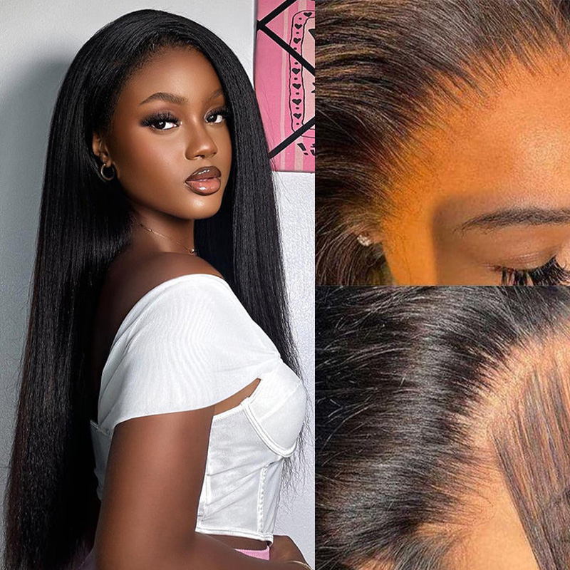 Raw Hair Kinky Straight Hair4x4 5x5 6x6 7x7 Glueless HD Wigs