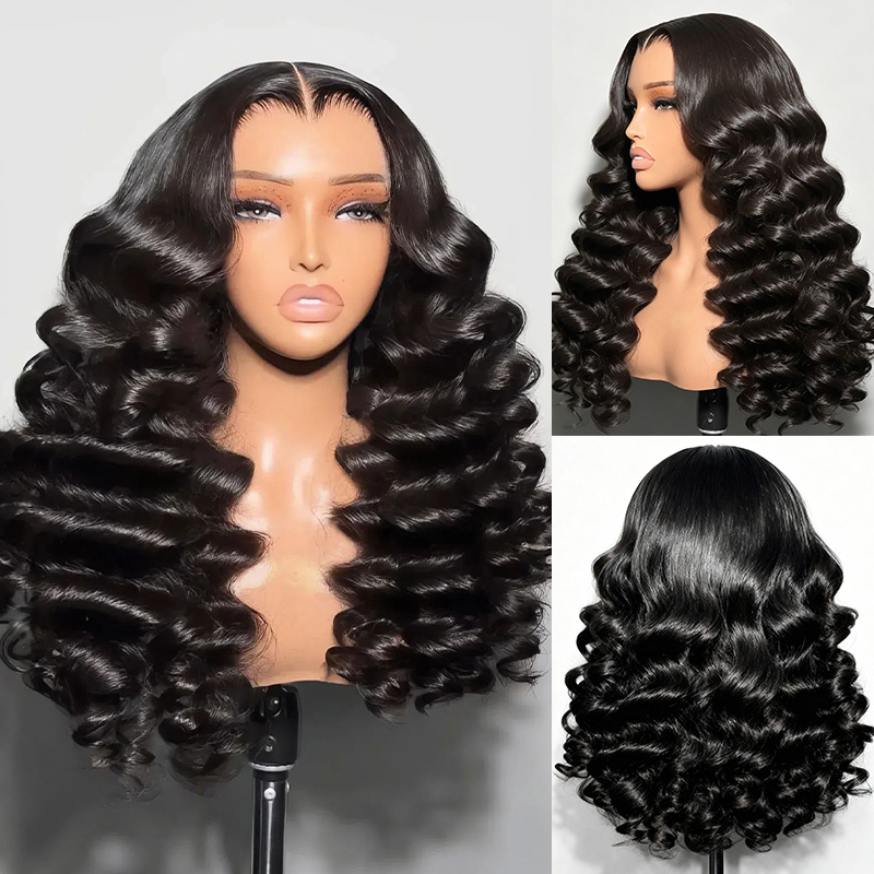 Raw Hair Loose Wave Wig Hair 7x7 6x6 5x5 4x4 Prepluck Lace Closure Wig